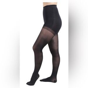 Salvere Medical Sheer Charcoal Compression Pantyhose size L